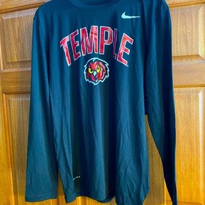 Temple Nike Mens Dri-Fit LS Shirt